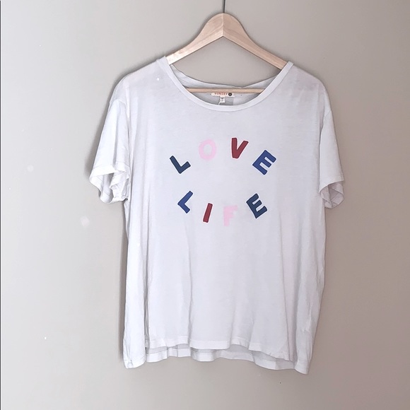 // SUNDRY ‘Love Life’ Boyfriend Tee // - Picture 2 of 7